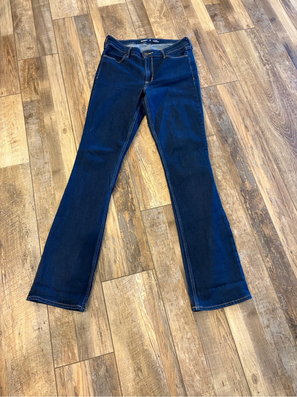 Dark Blue Women's Old Navy mid-rise Wow Bootcut Jeans